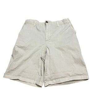 New Old Navy Mens Khaki Tan Shorts Stretch Waist Size Medium 7” Inseam